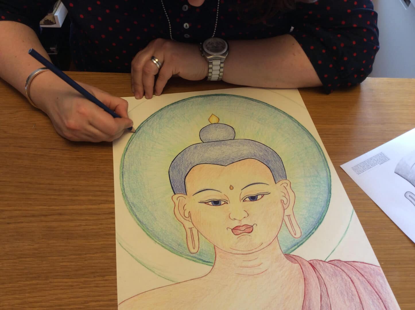 Drawing the Face of the Buddha with Carmen Mensink