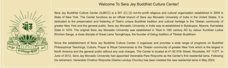 Tibet House US- Lunchtime Meditation: Wednesday and Friday with Geshe Ngawang Thugje