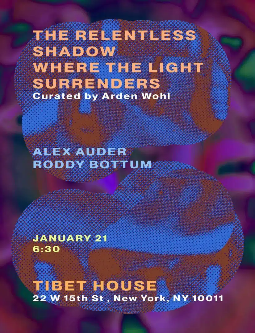 The Relentless Shadow Where The Light Surrenders featuring Alex Auder & Roddy Bottum | Curated by Arden Wohl